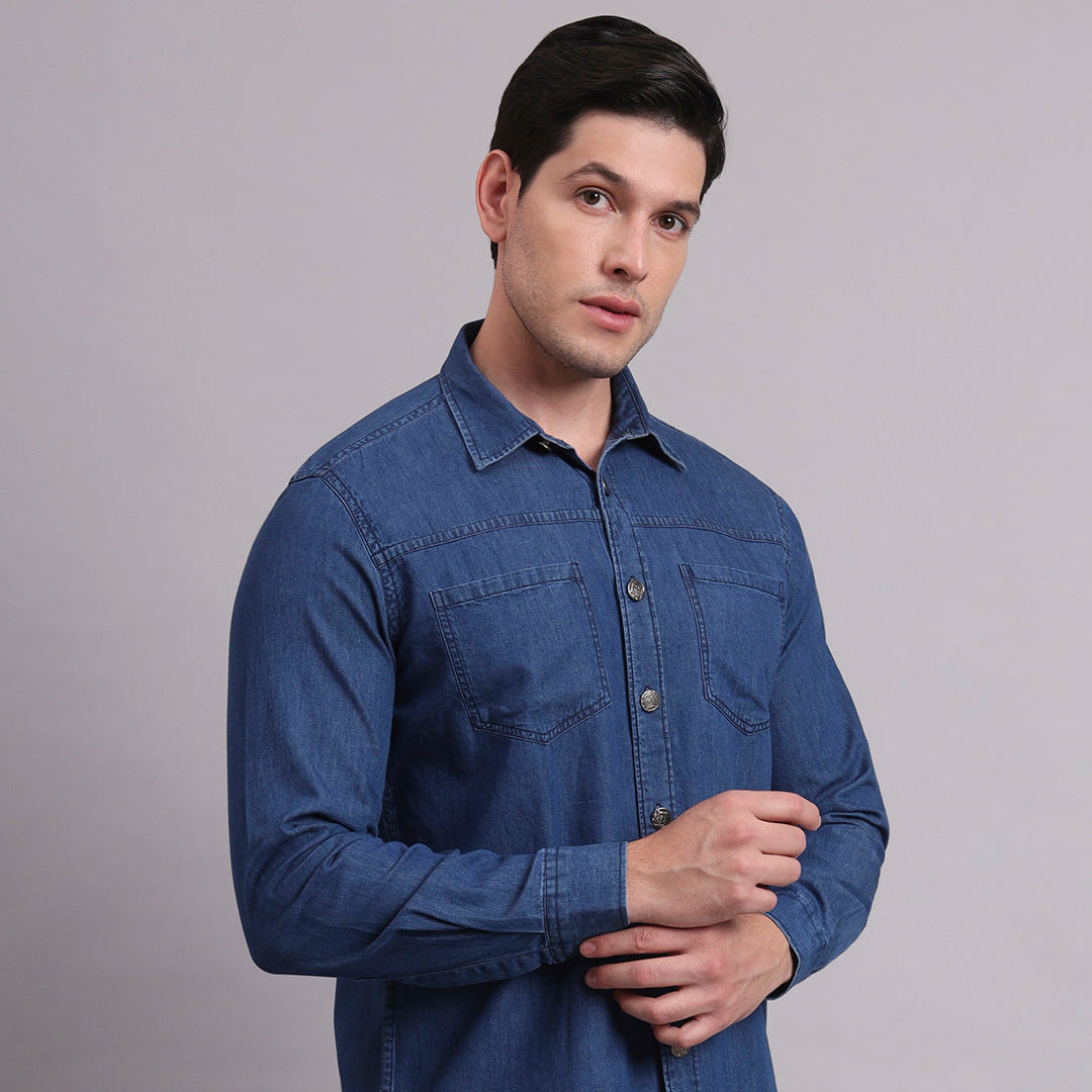 Blanford Charcoal Denim Shirt
