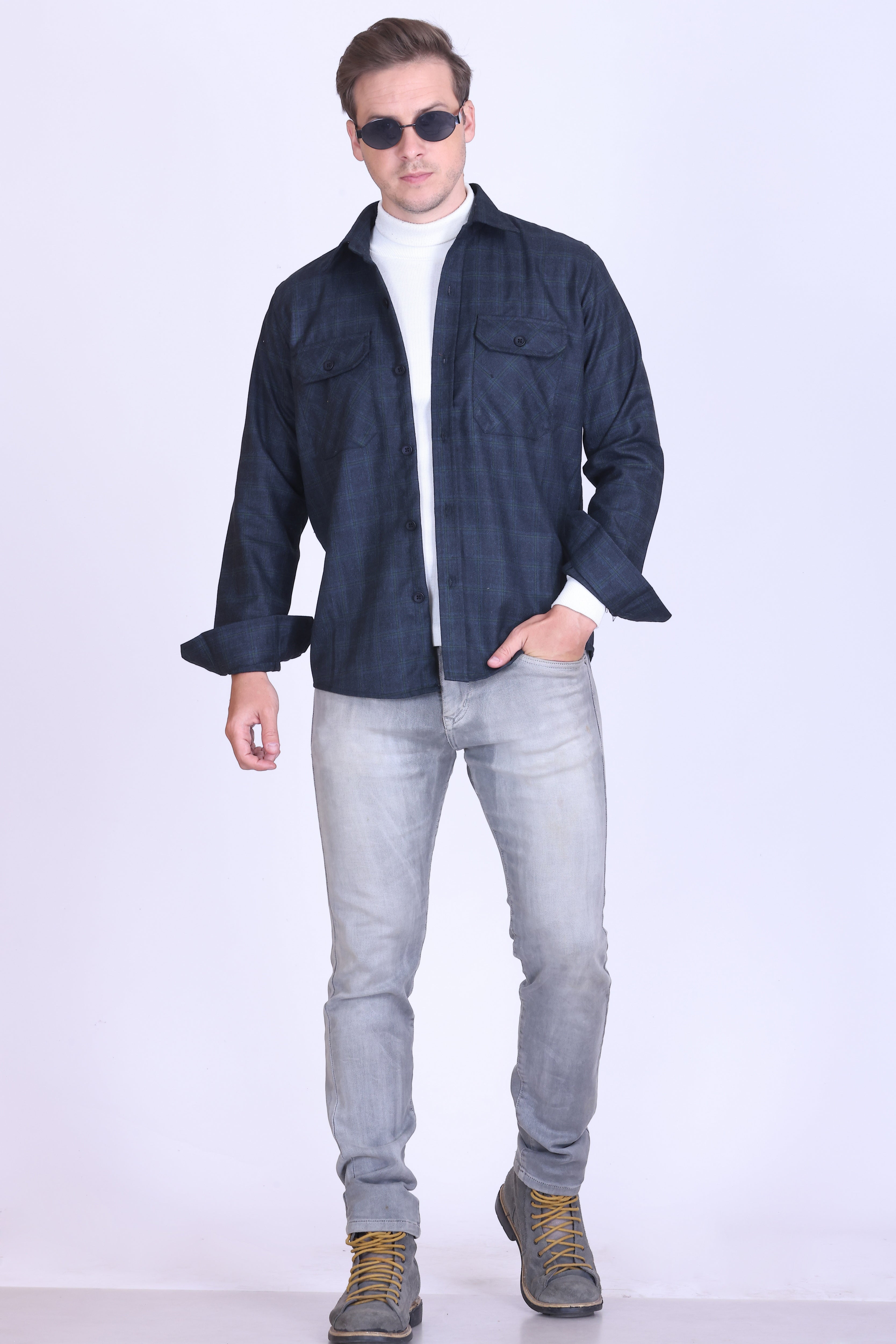 Ashwood Check Wool Shacket