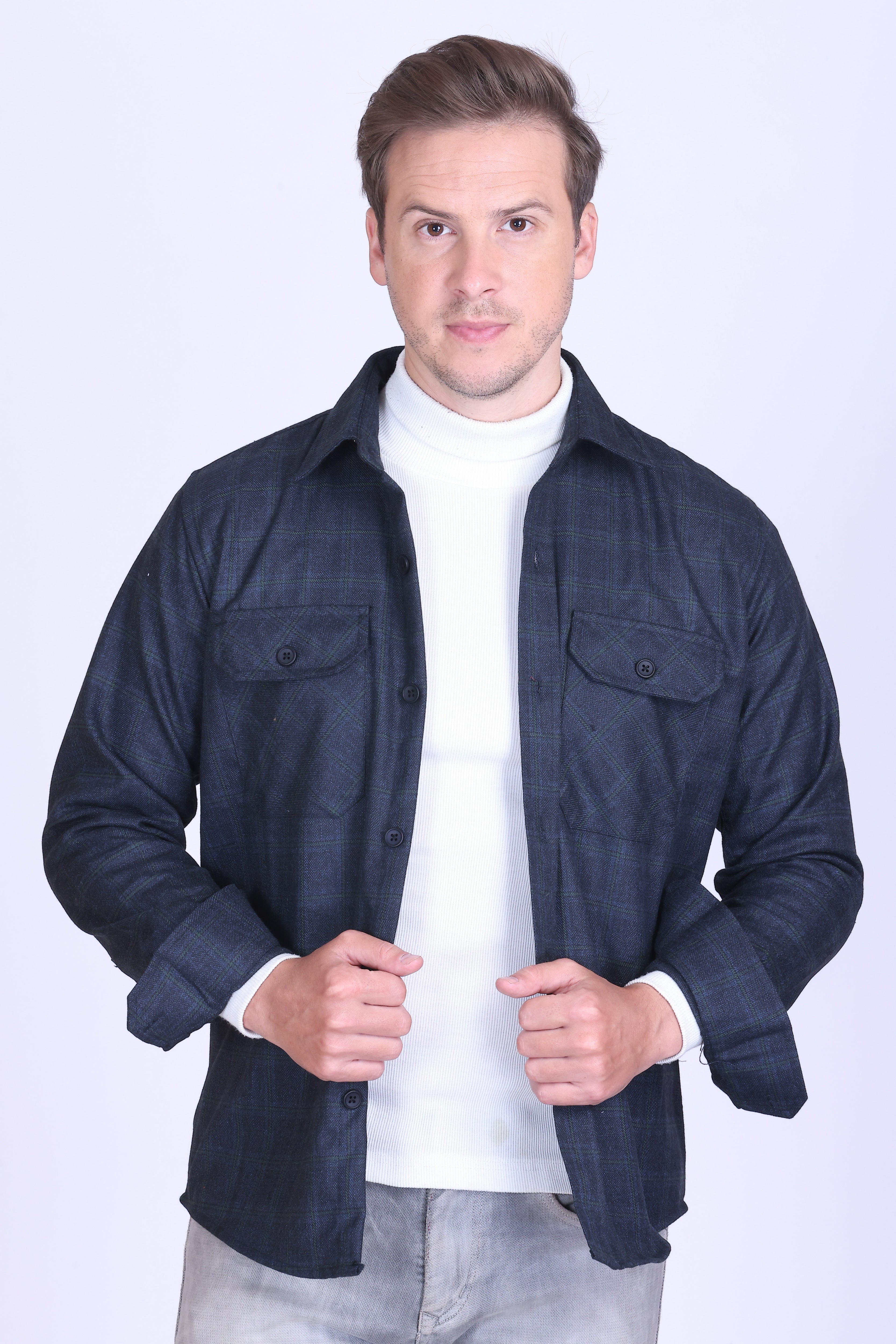 Ashwood Check Wool Shacket