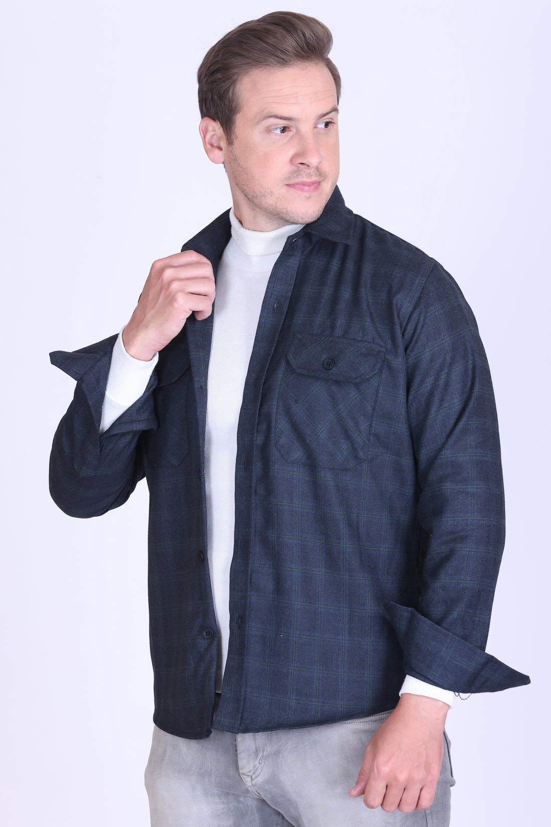 Ashwood Check Wool Shacket