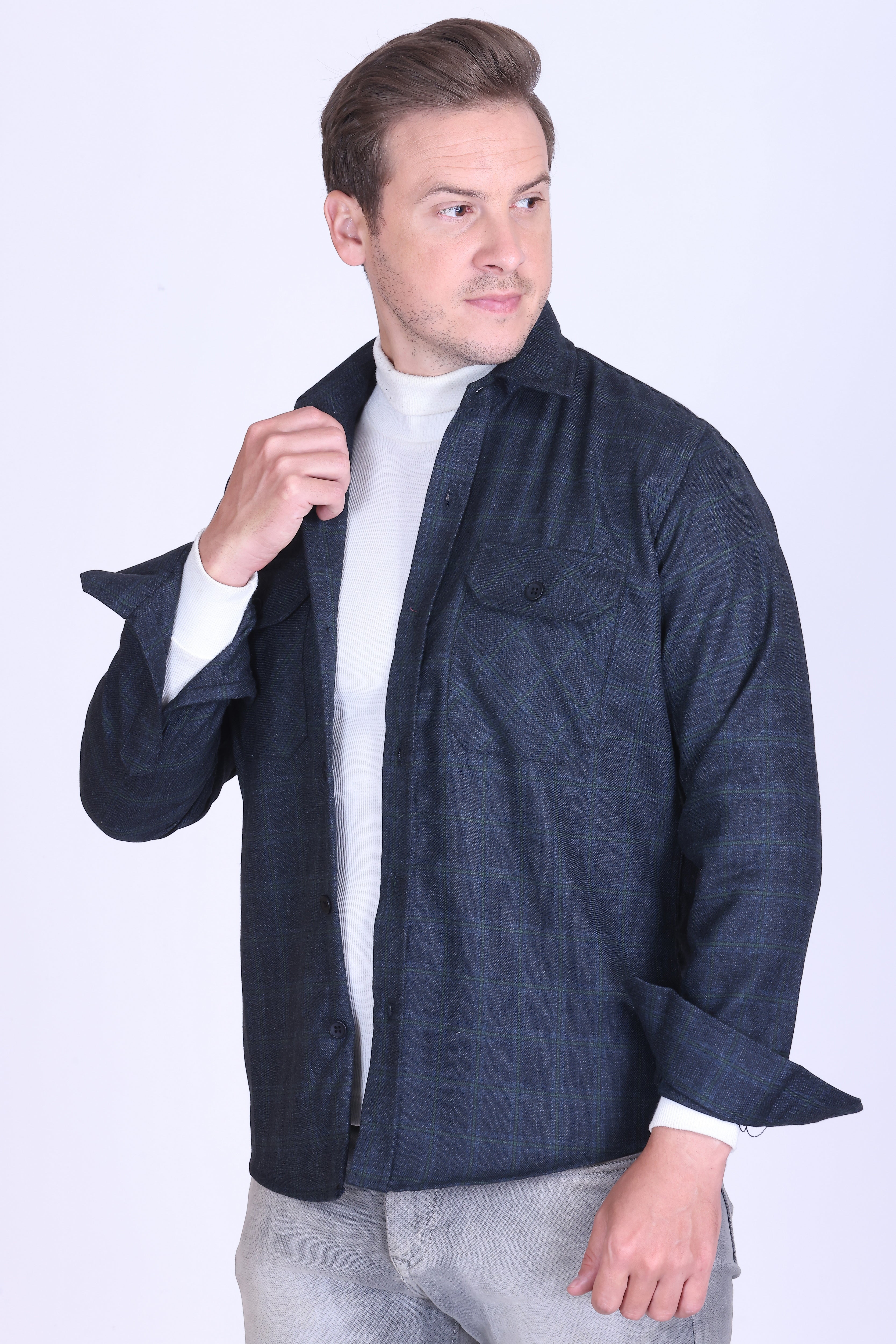 Ashwood Check Wool Shacket