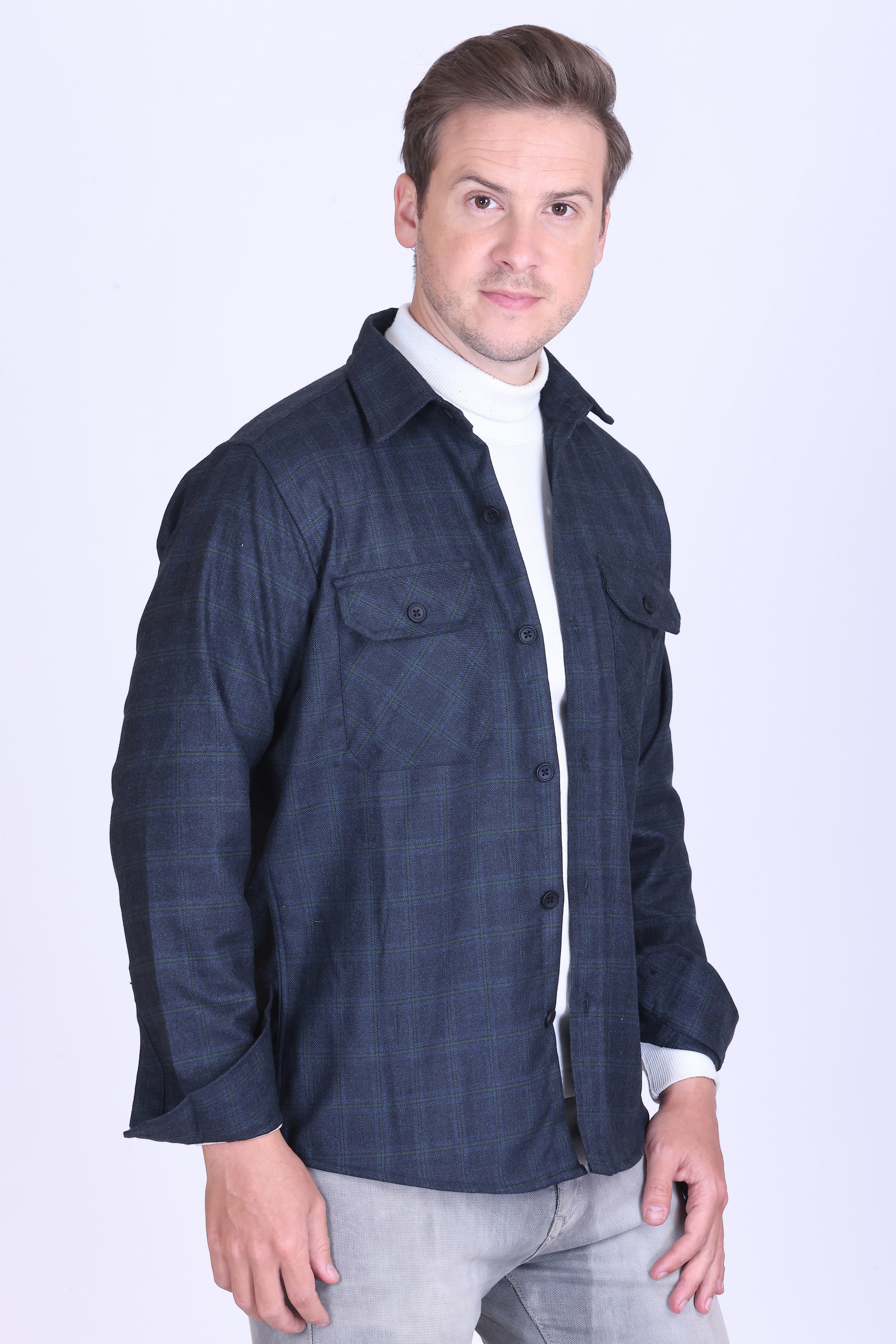 Ashwood Check Wool Shacket