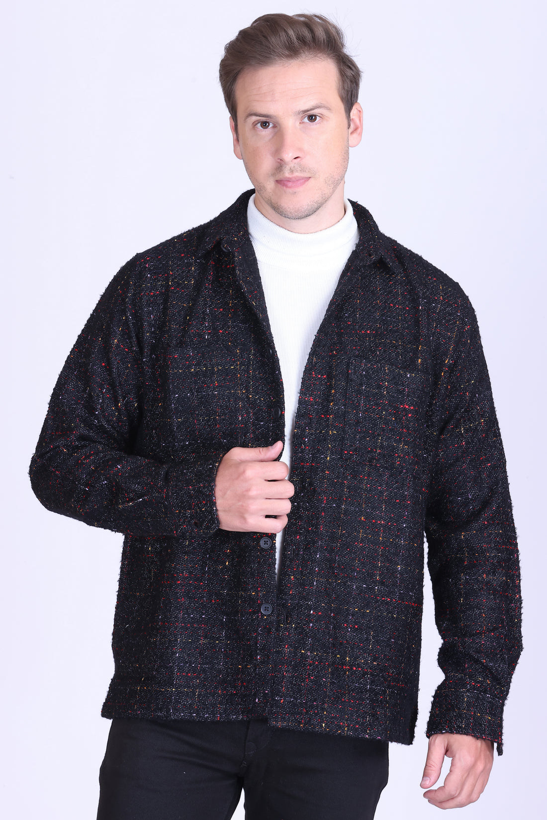 Blackstone Texture Wool-Blend Shacket