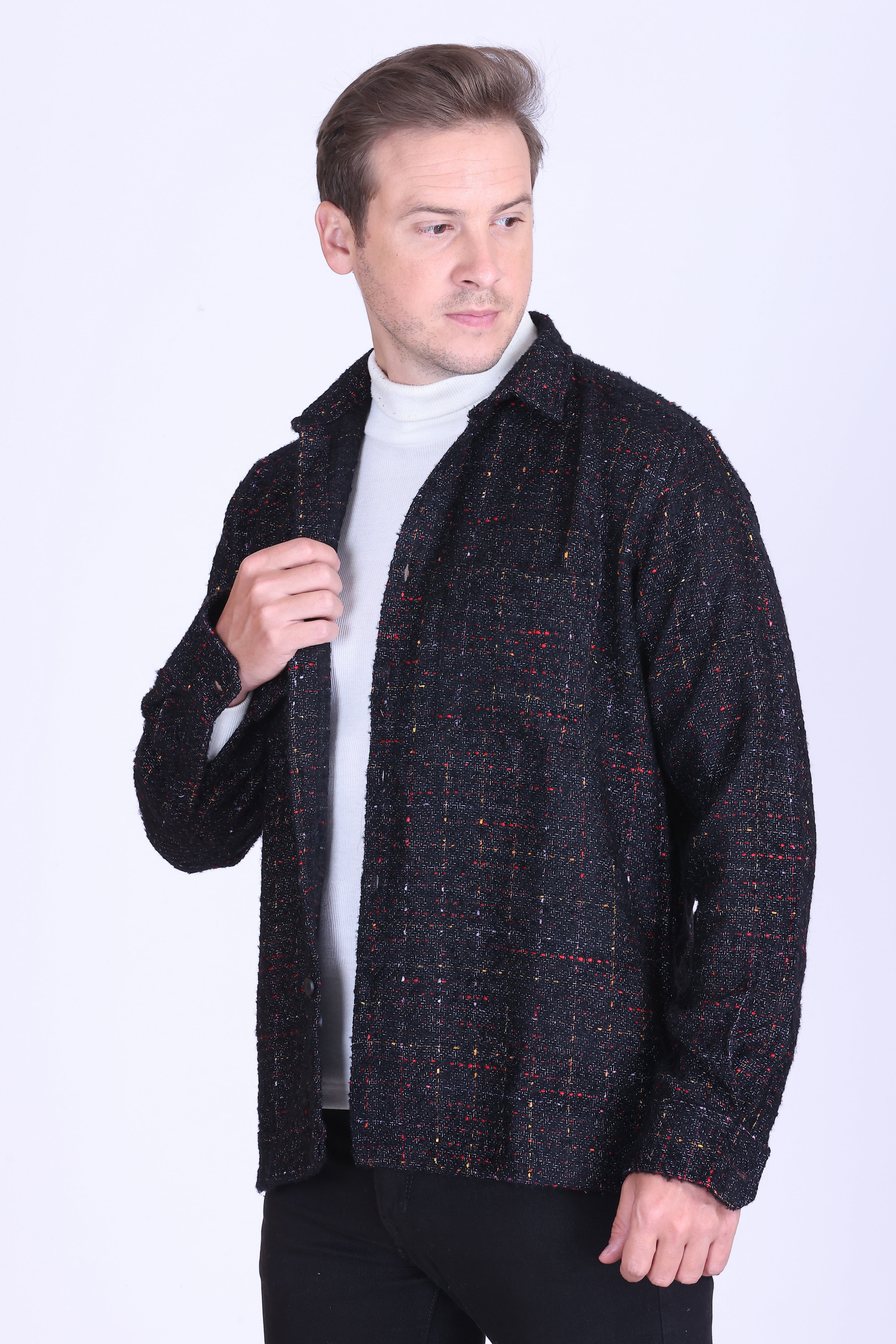 Blackstone Texture Wool-Blend Shacket