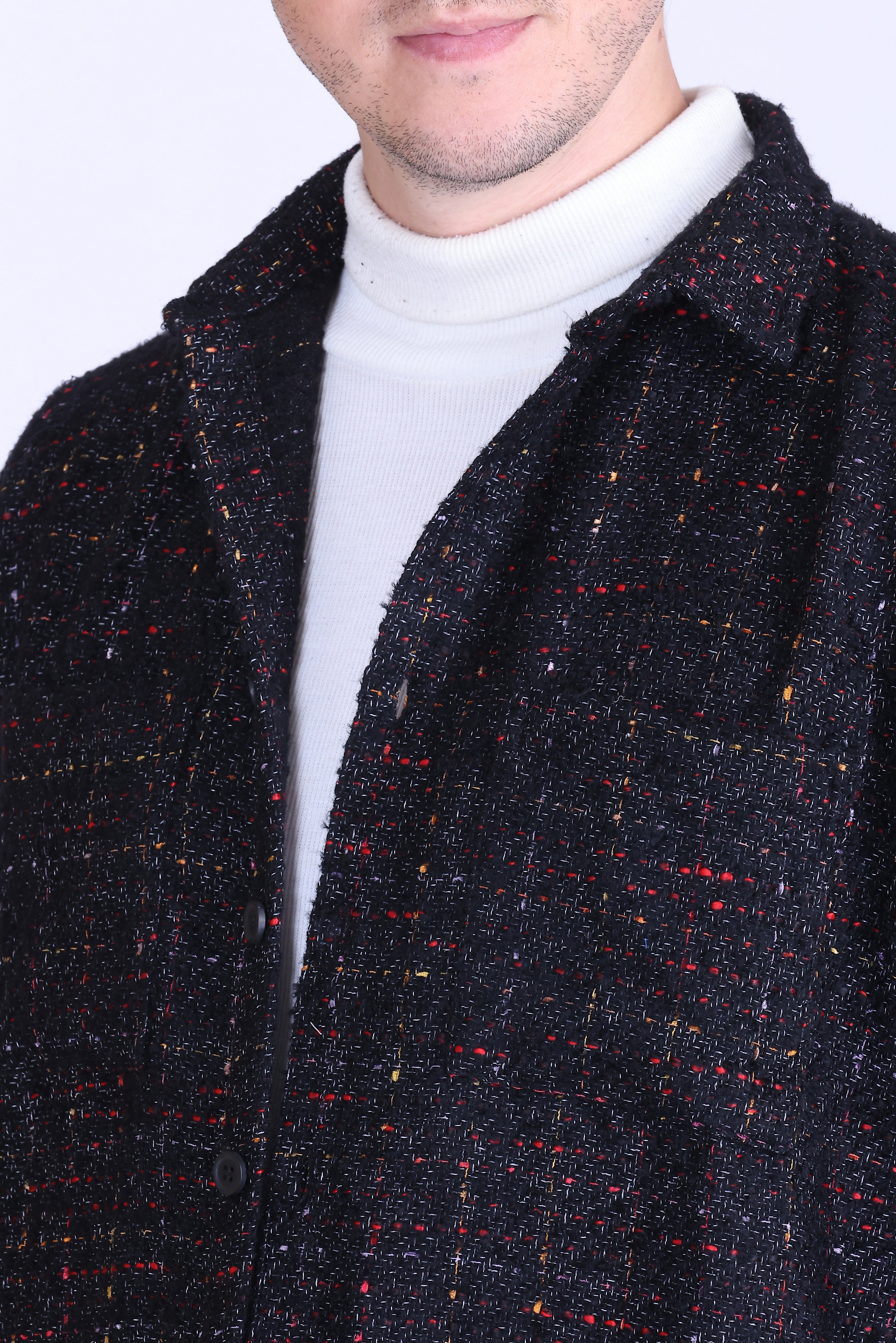 Blackstone Texture Wool-Blend Shacket