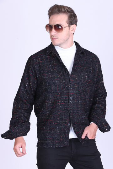 Blackstone Texture Wool-Blend Shacket