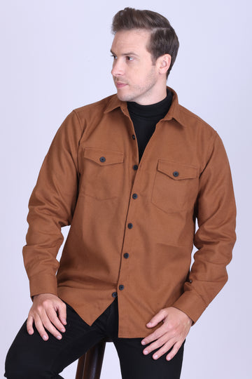 Caramel Twill Overshirt