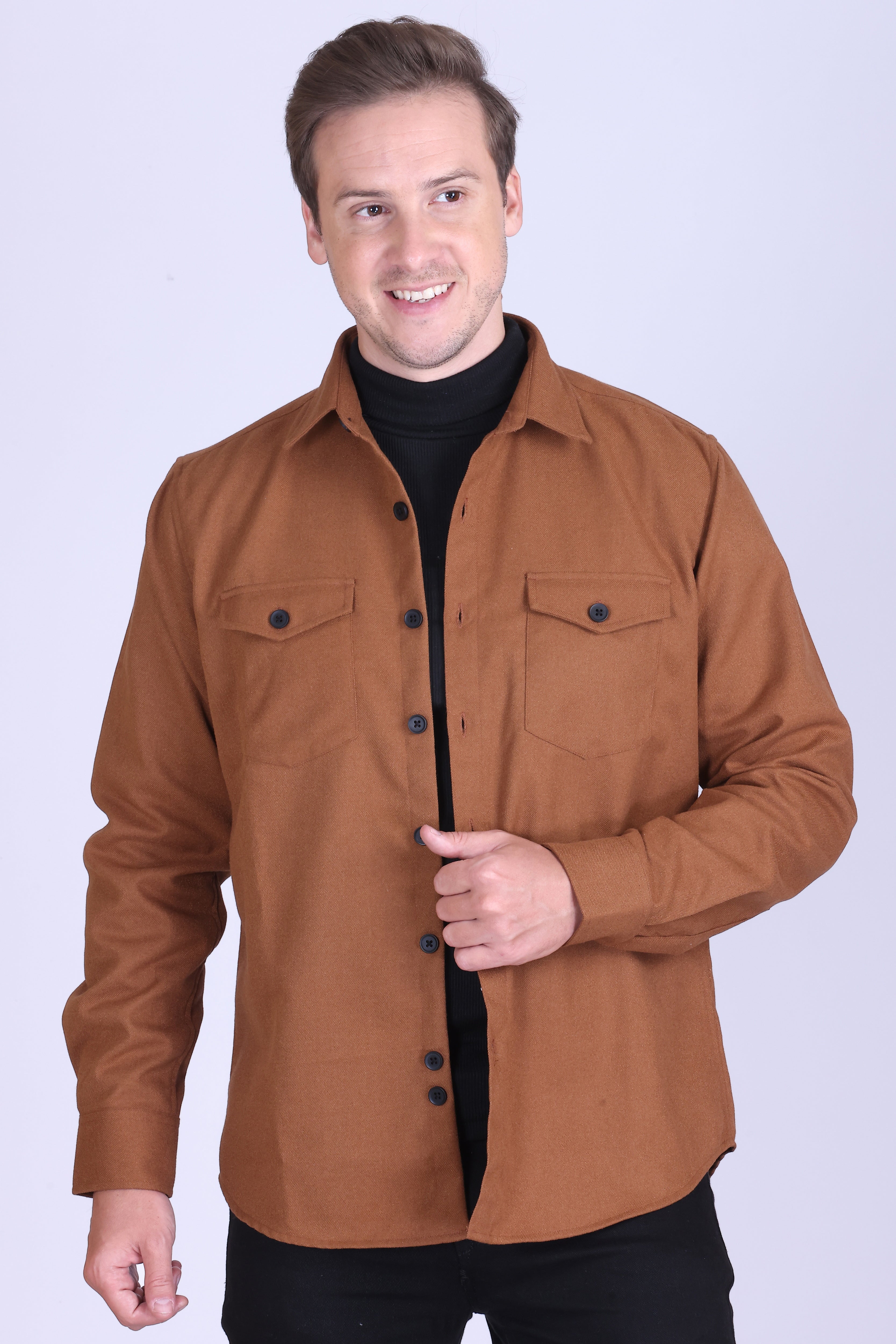Caramel Twill Overshirt