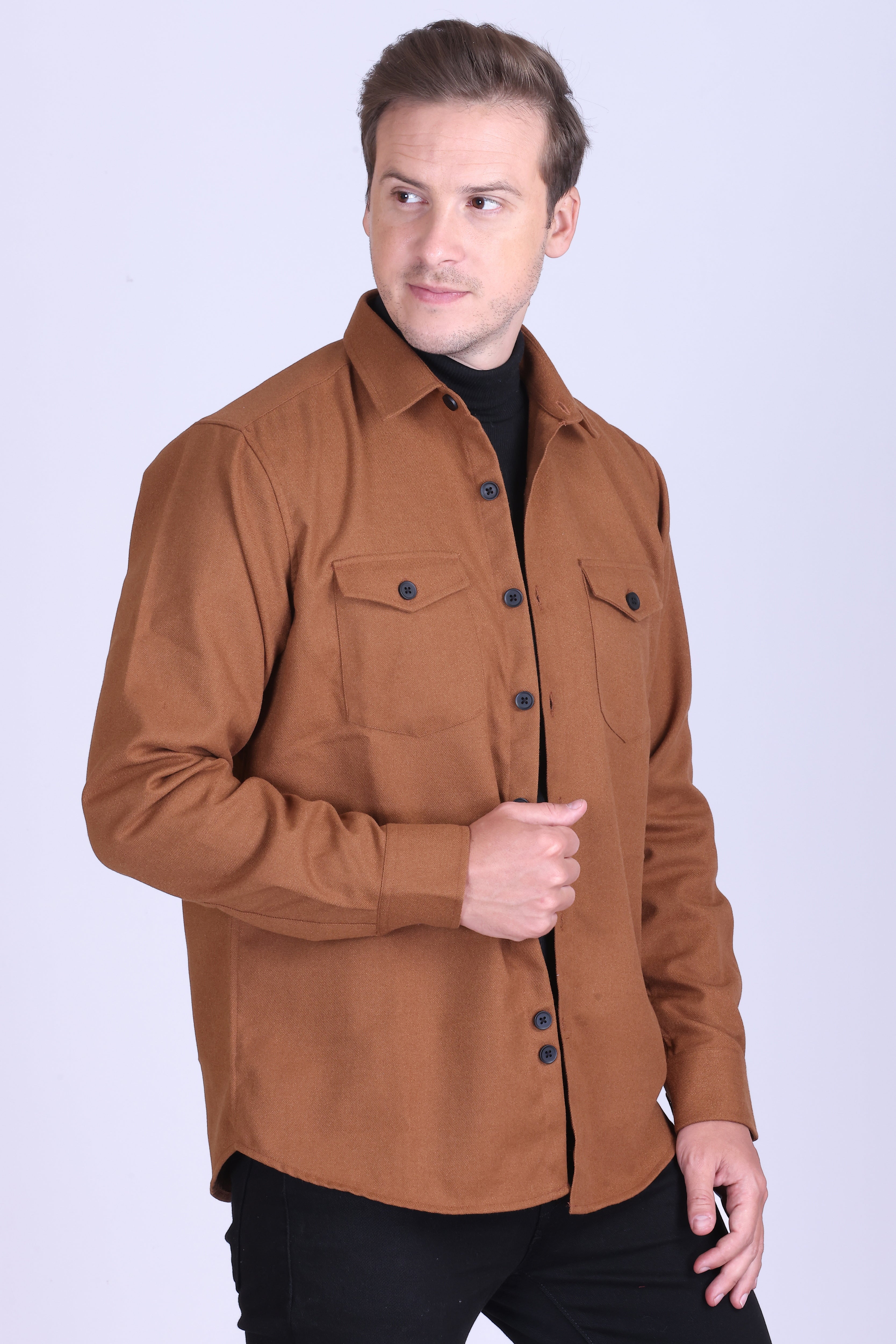 Caramel Twill Overshirt