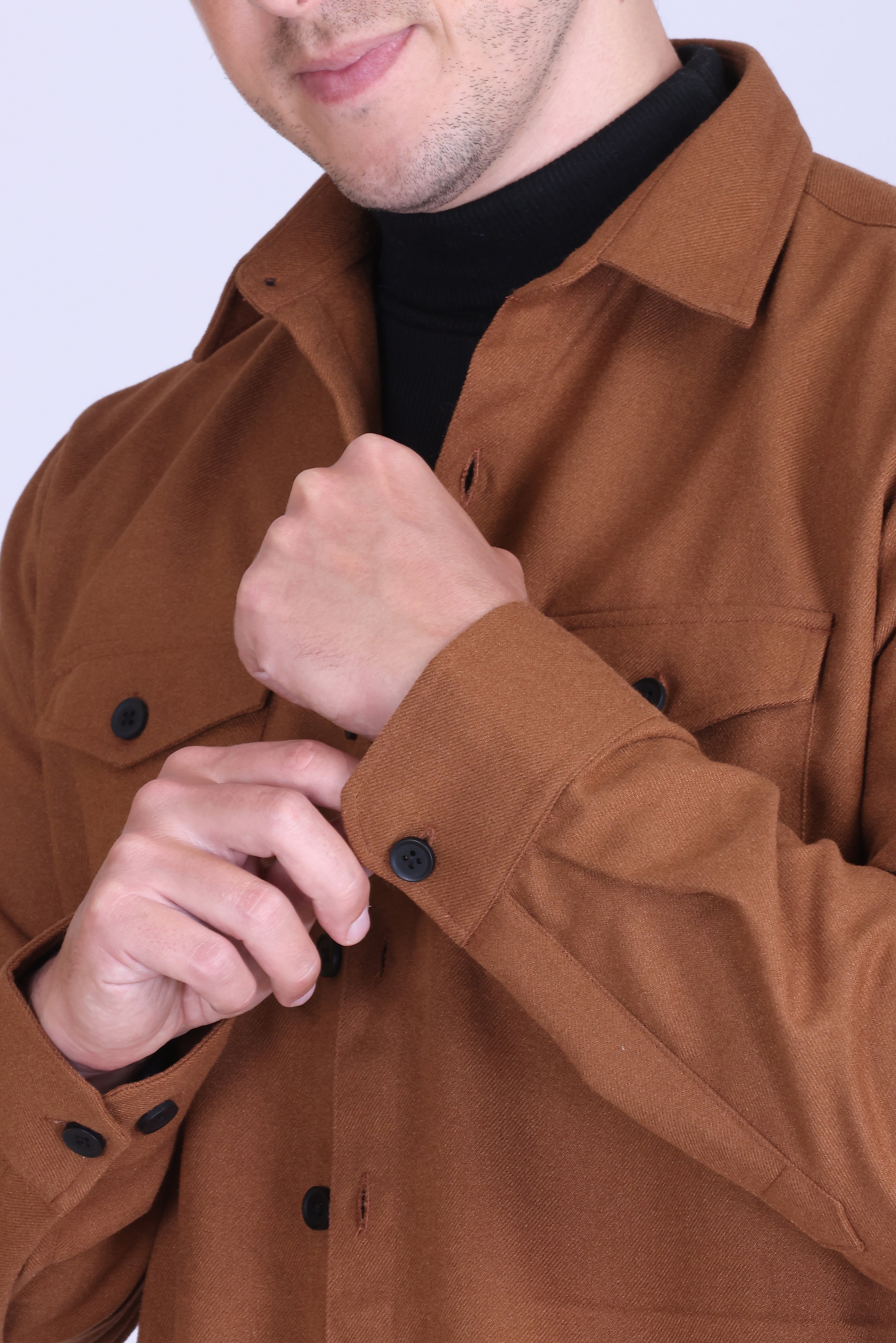 Caramel Twill Overshirt
