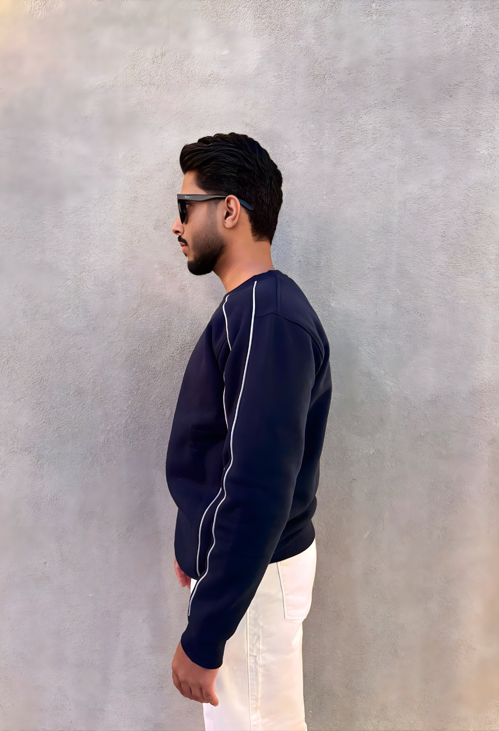 Navyline Crest Sweatshirt