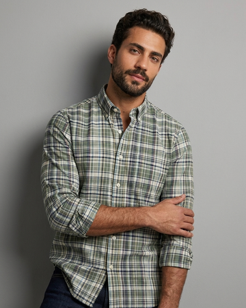 Green Heritage Cotton Check Shirt
