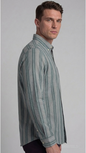 Grey striped shirt