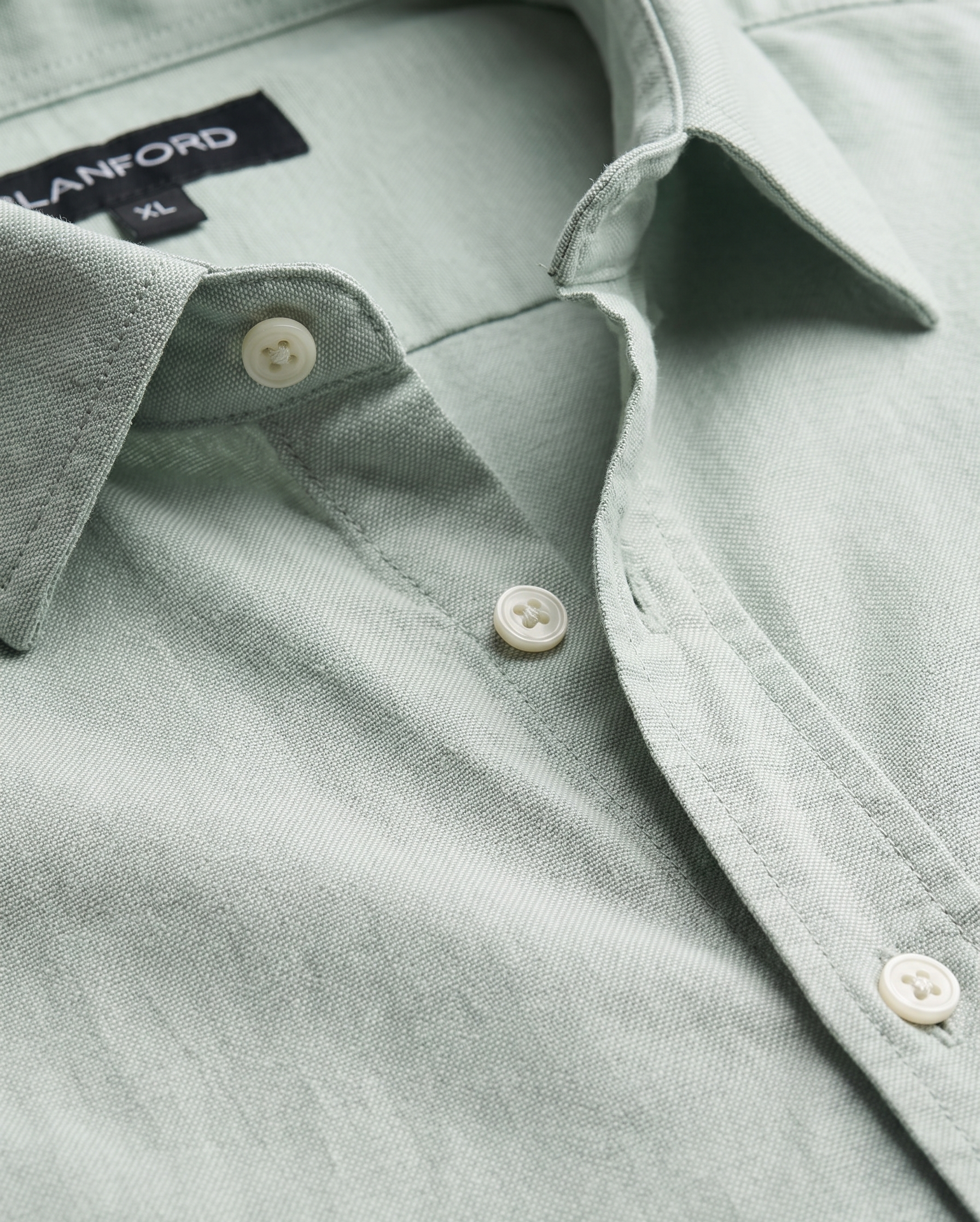 Men’s Sage Green Oxford Lycra Shirt