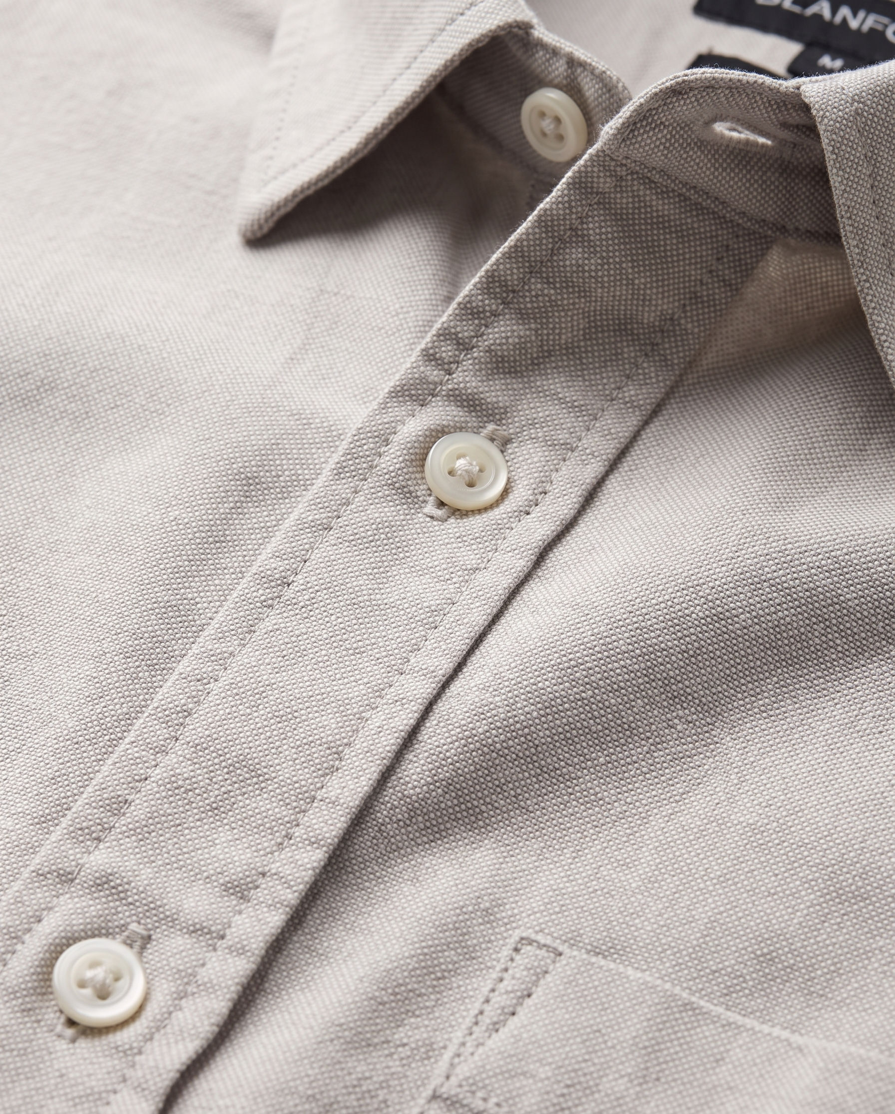 Men’s Grey Oxford Lycra Shirt