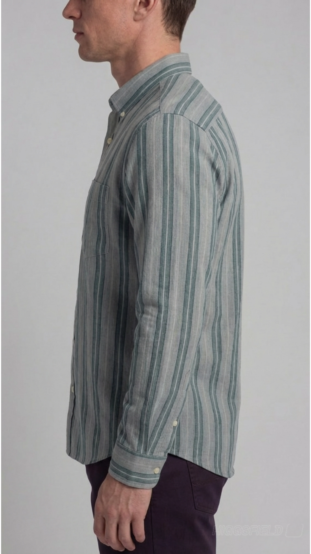 Grey striped shirt